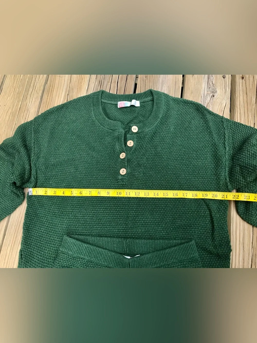 Ladies XS FREE PEOPLE Beach Hailee Sweater Set Deep Hunter Green Pants Top Set